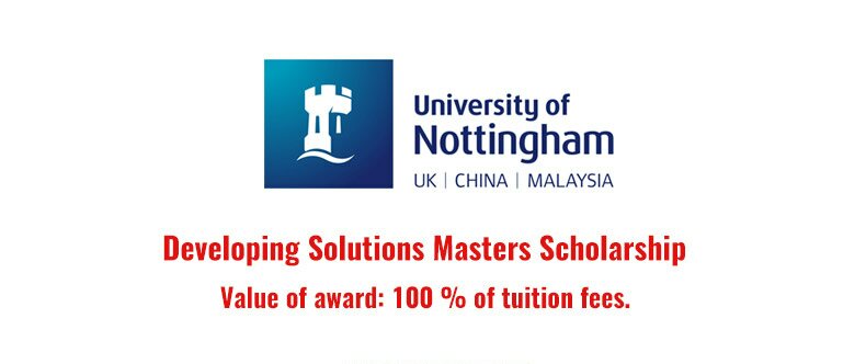 hoc-bong-developing-solutions-masters-scholarship-100-tai-dai-hoc-nottingham